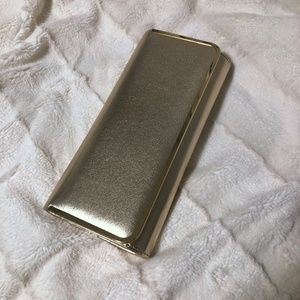 ALDO Gold Metallic Clutch with Chain